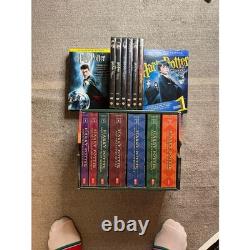Harry Potter Complete Book Series Set 1-7 & Movie Collection Blu-ray DVD Lot