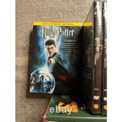 Harry Potter Complete Book Series Set 1-7 & Movie Collection Blu-ray DVD Lot