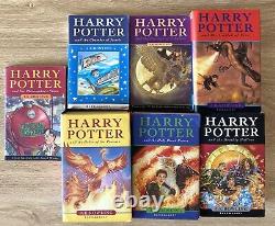Harry Potter Complete Book Set 1-7 Bloomsbury (4x Hardcover 3x Paperback) 1st Ed