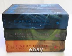 Harry Potter Complete Book Set 1-7 HC First American Ed + Extras Beasts Beedle