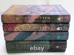 Harry Potter Complete Book Set 1-7 HC First American Ed + Extras Beasts Beedle