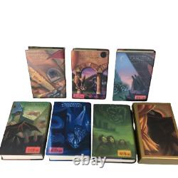 Harry Potter Complete Book Set 1-7 Hard Cover 1st Edition Print American Deluxe