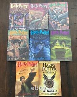 Harry Potter Complete Book Set 1-8 Hard Cover True 1st Edition 1st Printing