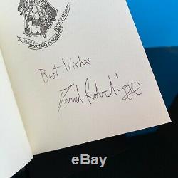 Harry Potter Complete Book Set Signed By Daniel Radcliffe UK JK Rowling