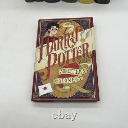 Harry Potter Complete Cartoon Art Hardcover Book Set 1-7 J. K. Rowling