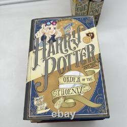 Harry Potter Complete Cartoon Art Hardcover Book Set 1-7 J. K. Rowling