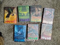 Harry Potter Complete First American Edition Hardcover Book Set 1-7 J. K. Rowling