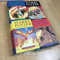 Harry Potter Complete Full Set HARDBACK Bloomsbury Book Set Rowling 1st Ed