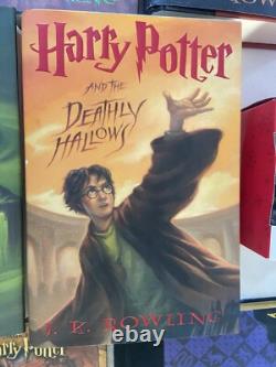 Harry Potter Complete HC Set 1-7 First Edition J. K. Rowling + 6 Bonus items