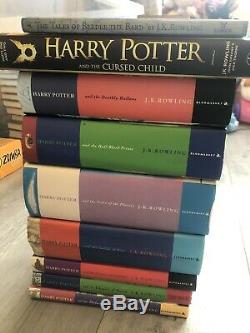 Harry Potter Complete Hardback Book Set 1-7 Bloomsbury JK Rowling EXTRAS