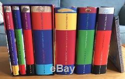 Harry Potter Complete Hardback Book Set First Edition Bloomsbury Dust Jackets