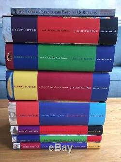 Harry Potter Complete Hardback Book Set First Edition Bloomsbury Dust Jackets
