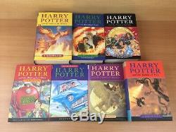 Harry Potter Complete Hardback Book Set with First Editions and all dust covers