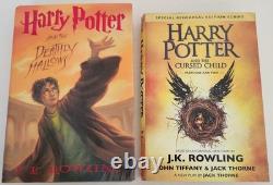 Harry Potter Complete Hardcover Book Set 1 7 + Cursed Child! Very Good Cond