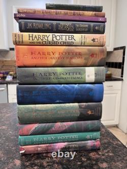 Harry Potter Complete Hardcover Book Set 1-7 J K Rowling + Cursed Child