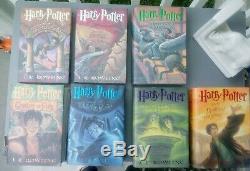 Harry Potter Complete Hardcover Book Set 1-7 J K Rowling First American Ed