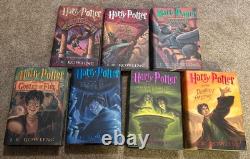 Harry Potter Complete Hardcover Book Set 1-7 J K Rowling With Dust Jackets 1st Ed