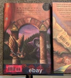 Harry Potter Complete Hardcover Book Set 1-7 J K Rowling With Dust Jackets 1st Ed