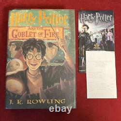 Harry Potter Complete Hardcover Lot Set Books 1-7 withsome Receipts And Lanyard ID