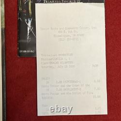 Harry Potter Complete Hardcover Lot Set Books 1-7 withsome Receipts And Lanyard ID