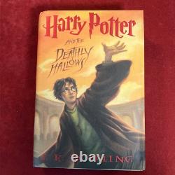 Harry Potter Complete Hardcover Lot Set Books 1-7 withsome Receipts And Lanyard ID