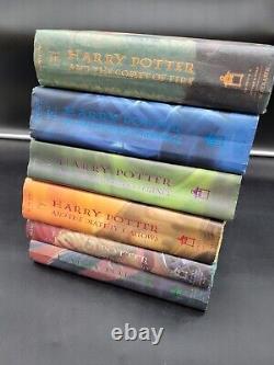 Harry Potter Complete Hardcover Lot of 6 Books First Edition (J. K. Rowling)