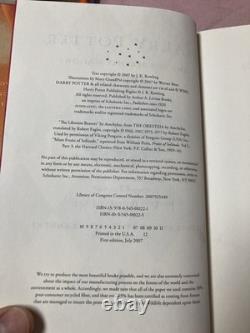 Harry Potter Complete Hardcover Set 1-7 BOOKS 5, 6, 7 ARE 1ST ED/1ST PRINT