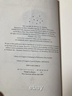 Harry Potter Complete Hardcover Set 1-7 BOOKS 5, 6, 7 ARE 1ST ED/1ST PRINT