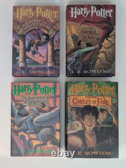 Harry Potter Complete Hardcover Set 1-7 True First Editions With Errors