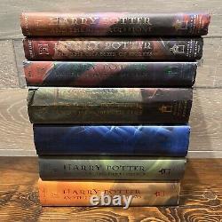 Harry Potter Complete Hardcover Set Series Lot 1-7 Scholastic J. K. Rowling READ