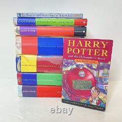 Harry Potter Complete Series 1-7 All HC Except #1, #5 Ex-library, #4 No DJ