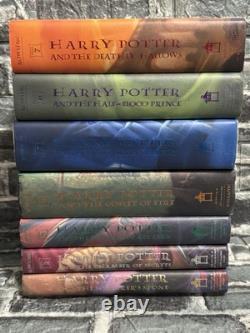 Harry Potter Complete Series 1-7 Book Set Lot Hardcover First American Ed. VGUC