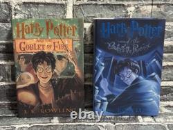 Harry Potter Complete Series 1-7 Book Set Lot Hardcover First American Ed. VGUC
