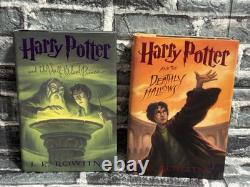 Harry Potter Complete Series 1-7 Book Set Lot Hardcover First American Ed. VGUC