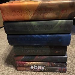 Harry Potter Complete Series 1-7 J. K. Rowling Hardcover Set with Dust Jacket