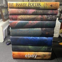 Harry Potter Complete Series 1-7 Set + Cursed Child Hardback All 1st Editions