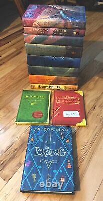 Harry Potter Complete Series 1-7 set Rowling hardback All 1st Editions + Bonus