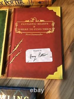 Harry Potter Complete Series 1-7 set Rowling hardback All 1st Editions + Bonus