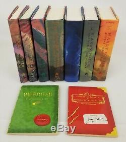 Harry Potter Complete Series First American Edition Hardcover + Two Extra Books