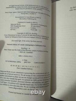 Harry Potter Complete Series Including RARE First Canadian Edition Book 5