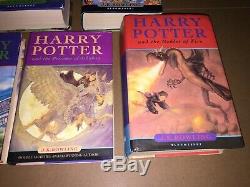 Harry Potter Complete Set 1 7 1st First Edition Hardback Books 1st Print