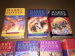 Harry Potter Complete Set 1 7 1st First Edition Hardback Books 1st Print