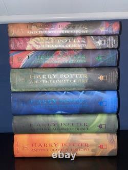 Harry Potter Complete Set 1-7 American 1st Edition Hardcover Hogwarts JK Rowling Harry Potter Complete Set 1-7 American 1st Edition Hardcover Hogwarts JK Rowling