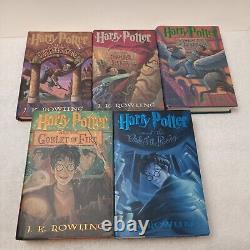 Harry Potter Complete Set 1-7 American 1st Edition Hardcover Hogwarts JK Rowling