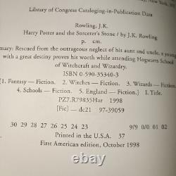 Harry Potter Complete Set 1-7 American 1st Edition Hardcover Hogwarts JK Rowling