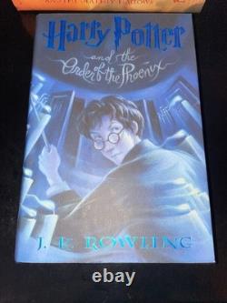 Harry Potter Complete Set 1-7 American 1st Edition Hardcover Hogwarts JK Rowling Harry Potter Complete Set 1-7 American 1st Edition Hardcover Hogwarts JK Rowling