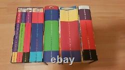 Harry Potter Complete Set 1-7 Bloomsbury Lot of 7 JK Rowling 1st. Ed. Rare BOX