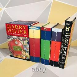 Harry Potter Complete Set Hardbacks in Dust Covers Bloomsbury 3 1st editions VGC