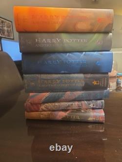 Harry Potter Complete Set Hardcover Books w Dust Jackets 1-7 1st American Ed
