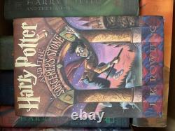 Harry Potter Complete Set Hardcover HC American 1st Ed ALL 1st pr print